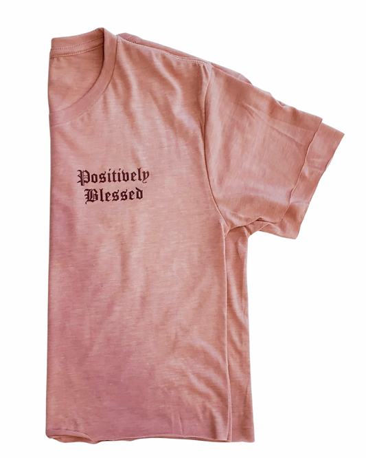 Positively Blessed Vintage Style Crop Tee