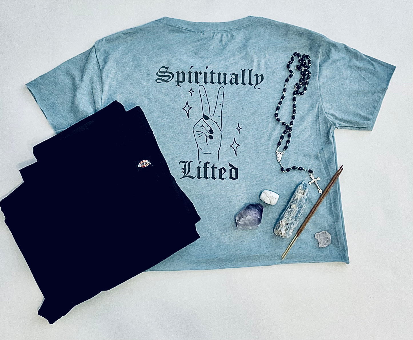 Spiritually Lifted Vintage Style Cropped Tee