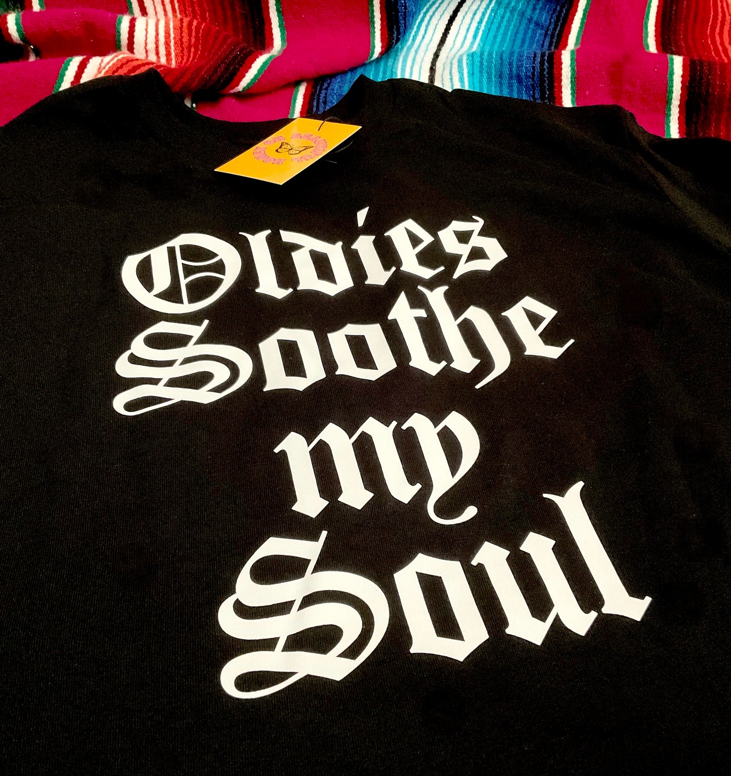 Oldies Soothe My Soul Black Tee